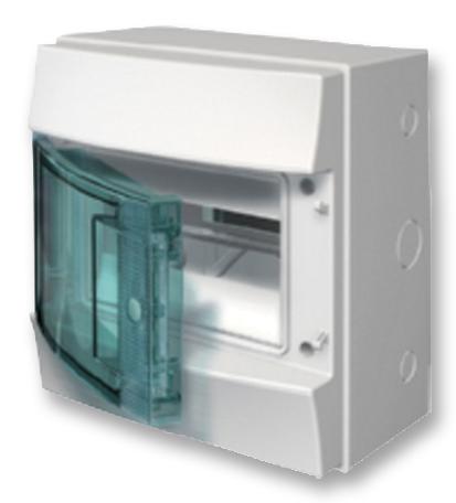 Abb 1Sl1201A00 Wallmount Enclosure, Thermoplastic, Grey