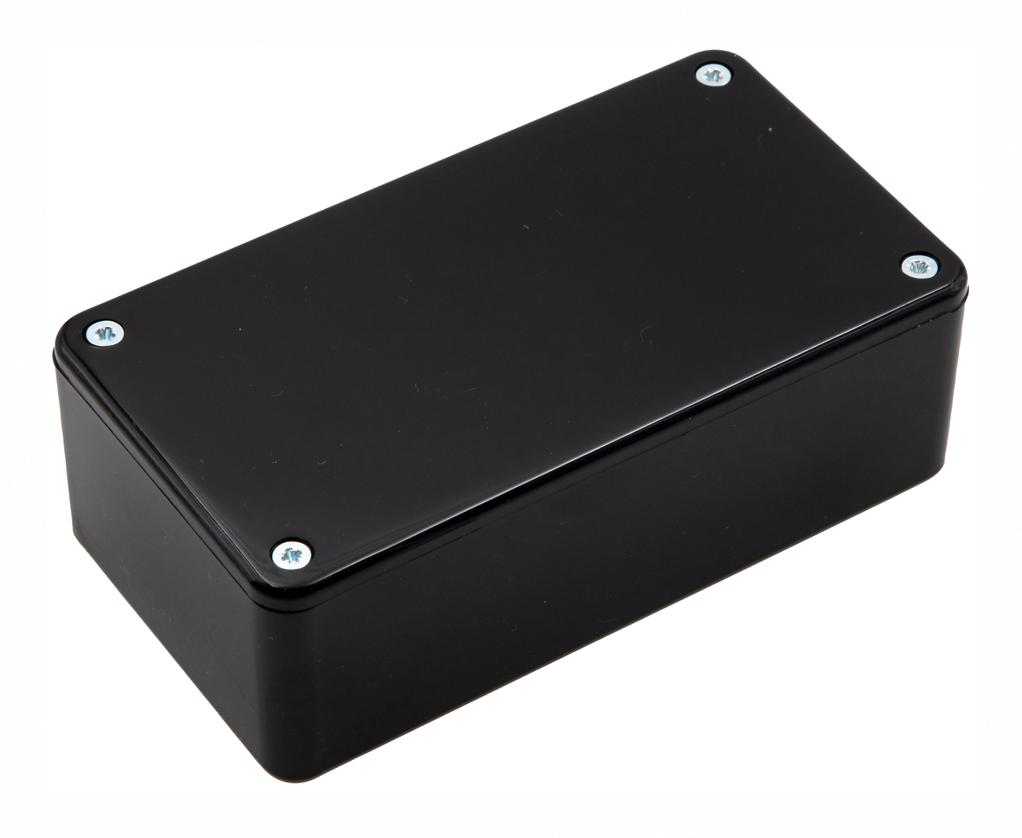 CamdenBoss Bim2004/14-Blk/blk Pcb Box Enclosure, Abs, Black