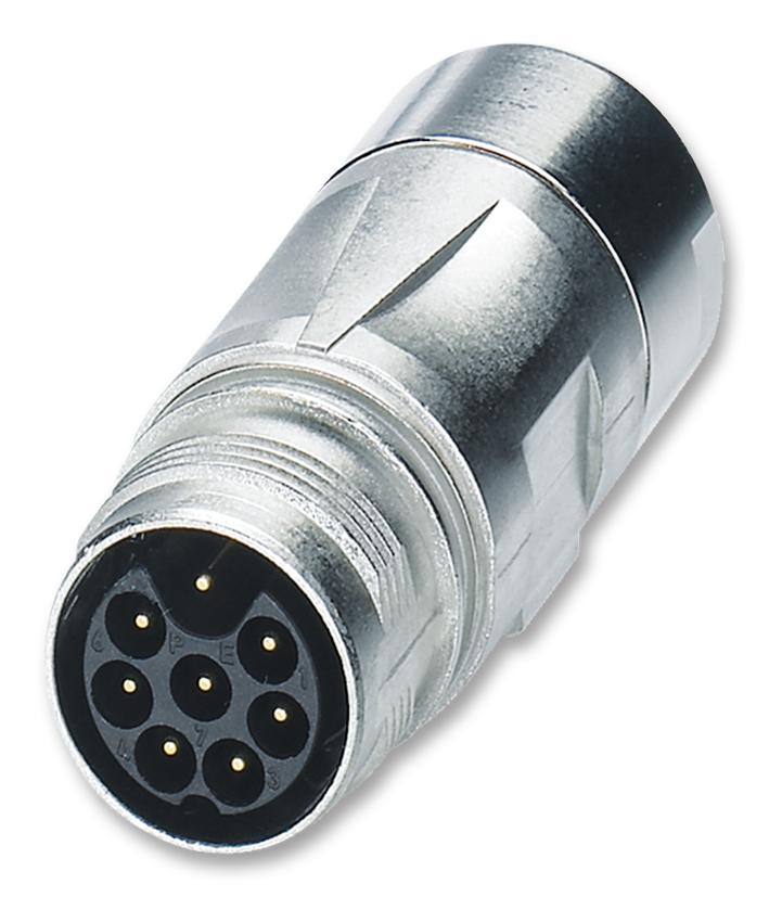 Phoenix Contact 1618714 Circular Connector, Rcpt, 8Pos, Cable