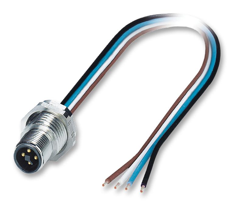 Phoenix Contact 1424136 Sensor Lead, M12 Plug, 4Pos