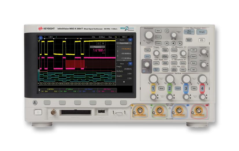 Keysight Technologies Msox3054T Oscilloscope, 20-Ch, 500Mhz, 5Gsps