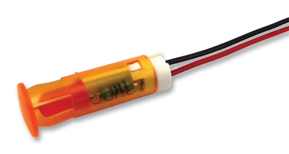 APEM Qs83Xxho110 Indicator, Led Panel Mnt, 8mm, Orange