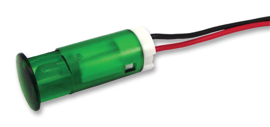 APEM Qs103Xxg12 Indicator, Led Panel Mnt, 10mm, Green