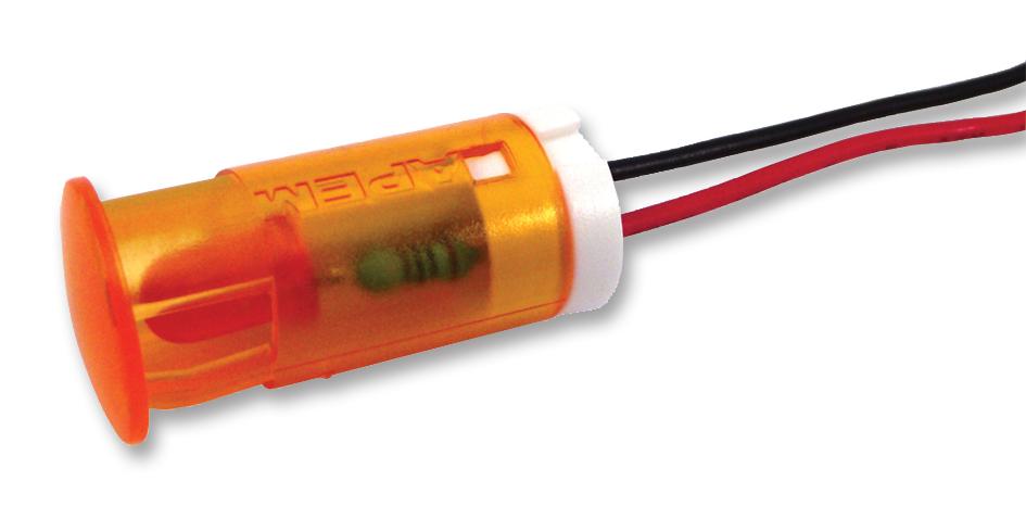 APEM Qs123Xxho220 Indicator, Led Panel Mnt, 12mm, Orange