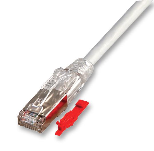 Tuk Sgpdl3Gy Lead, Cat6A, Datalok, Grey,3M