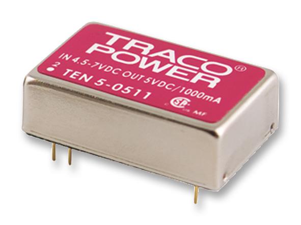 TRACO Power Ten 5-0522 Dc-Dc Converter, 2 O/p, 6W, Dip