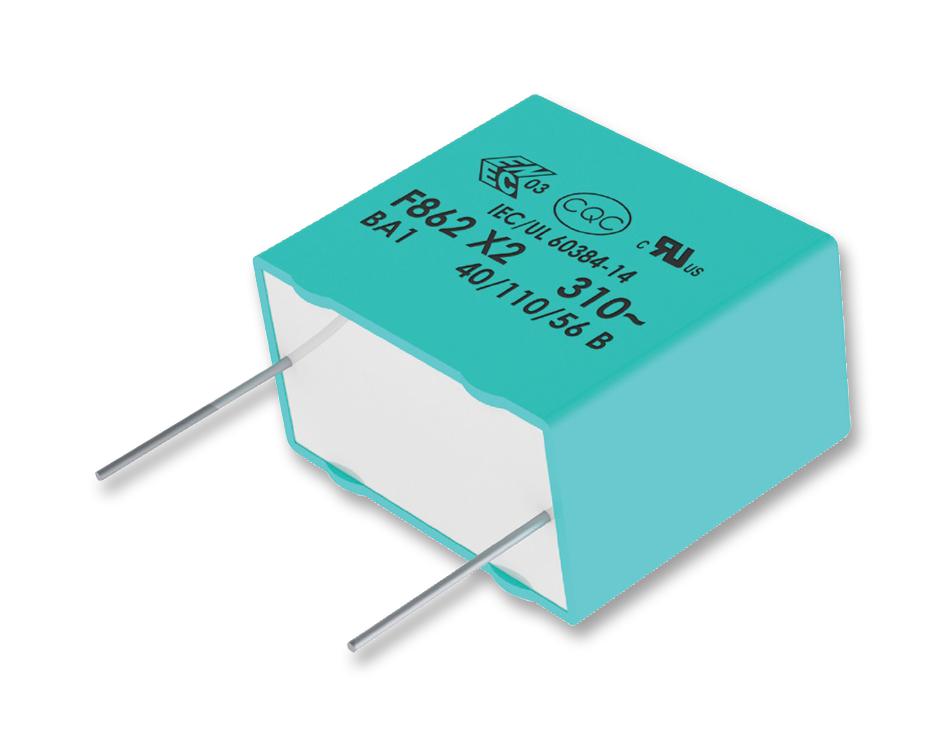 KEMET/partner Stock F862Do474K310Zlh0J Capacitor, Film, 0.47Uf, 310V, X2, Radial