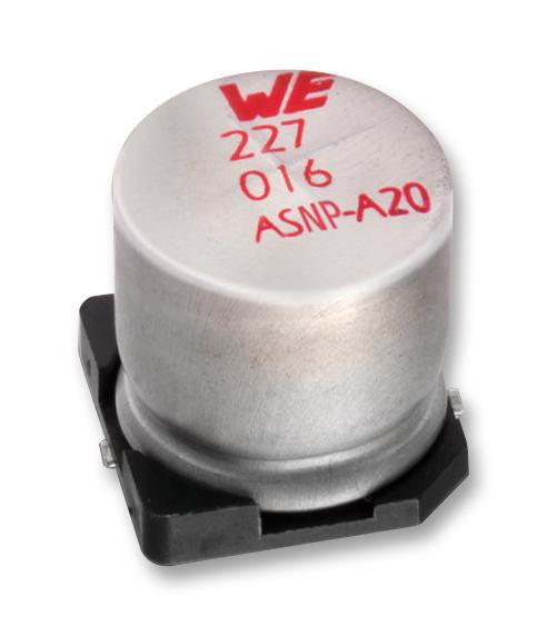 WÃ¼rth Elektronik 865250157010 Capacitor, 560Uf, 6.3V, Alum Elect, Smd