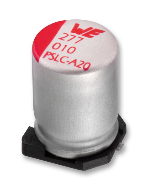 WÃ¼rth Elektronik 875075555002 Capacitor, 47Uf, 25V, Alu Elec Smd, Polymer