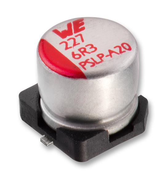 WÃ¼rth Elektronik 875105245014 Capacitor, 270Uf, 10V, Alu Elec Smd, Polymer