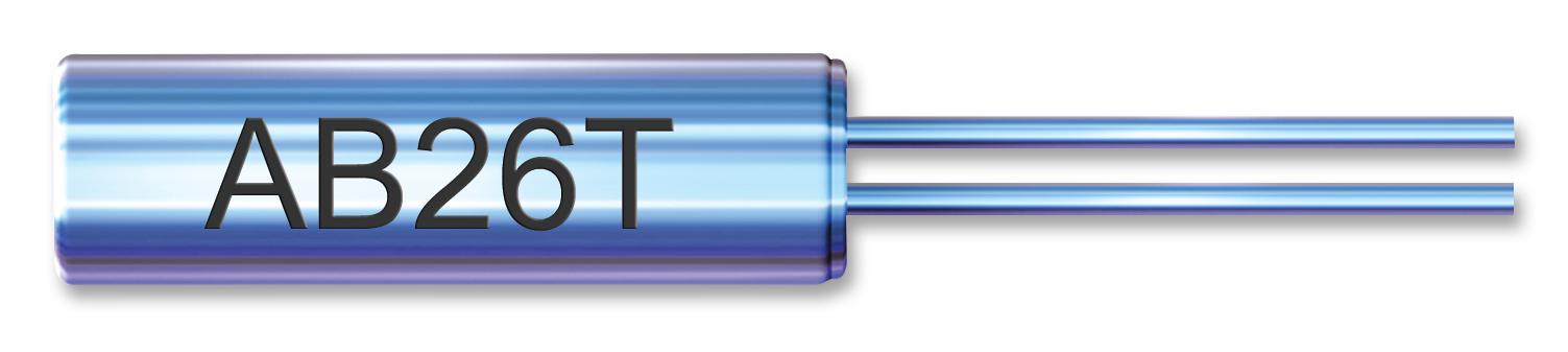 Abracon Ab26T-32.768Khz-6 Xtal, 32.768Khz, 6Pf, 6.2mm X 2.1mm Dia