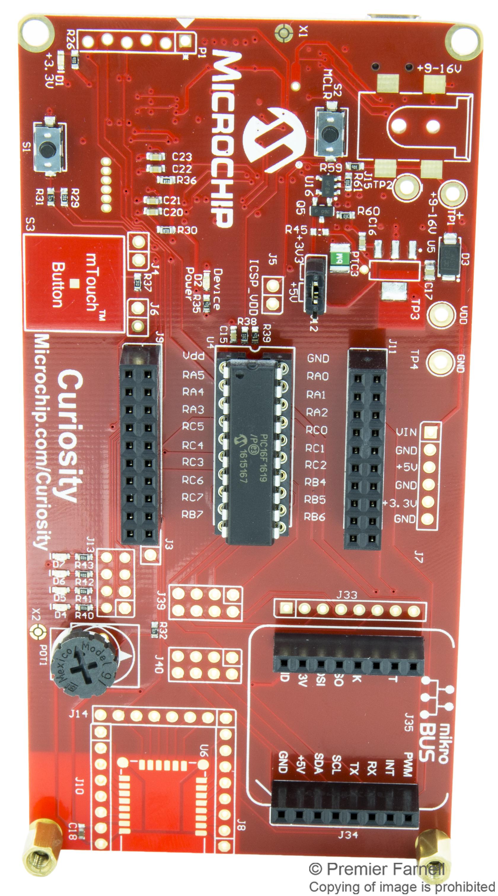 Microchip Technology Technology Dm164137 Dev Kit, Curiosity Debugger