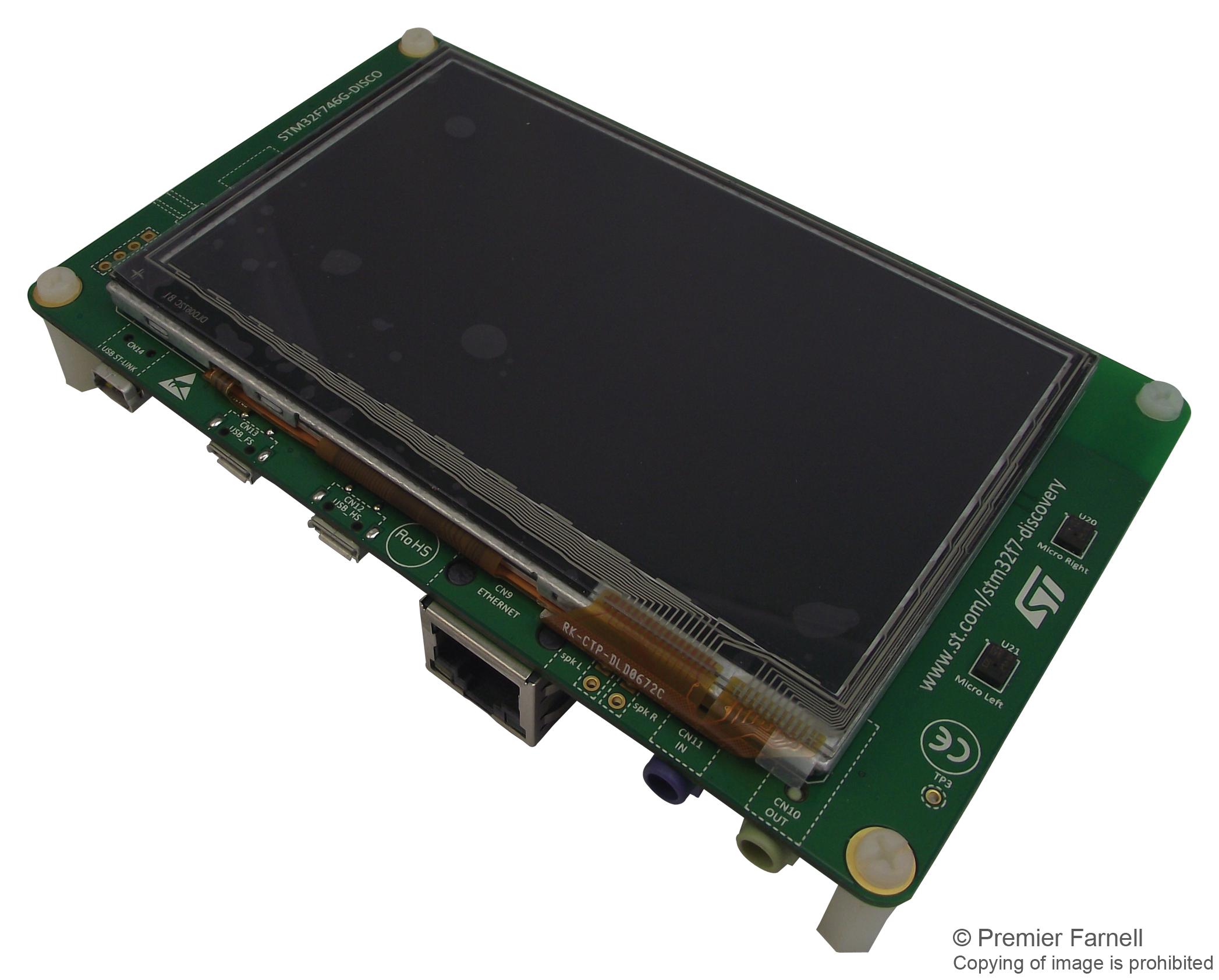 STMicroelectronics Stm32F746G-Disco Dev Board, Cortex-M7 Discovery