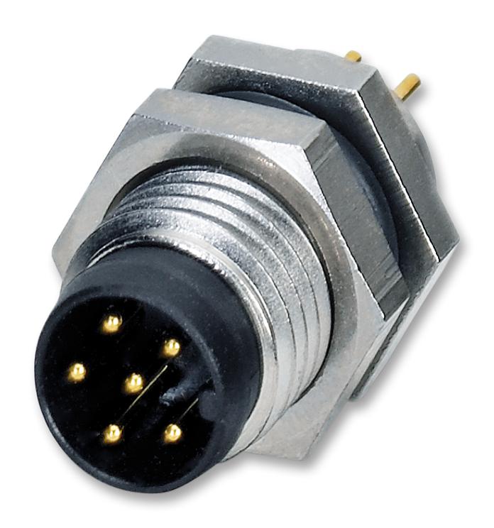 Phoenix Contact 1436521 Sensor Connector, M8, Plug, 6P, Panel