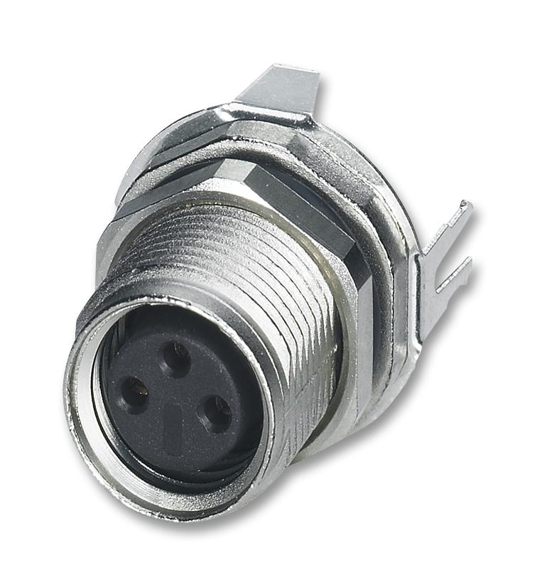 Phoenix Contact 1456116 Sensor Connector, M8, Rcpt, 3P, Panel