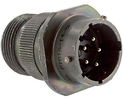 Amphenol Industrial Pt01E14-5P-424 Circular Connector, Rcpt, 14-5, Cable