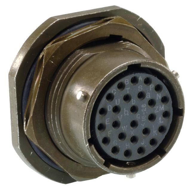 ITT Cannon Kpt07A10-98S Circular Connector, Rcpt, 10-98, Jam Nut