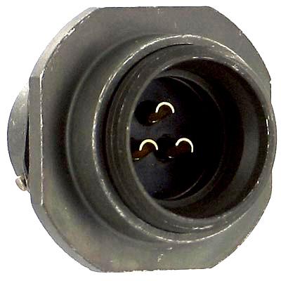 Amphenol Industrial Pt07E12-3P-027 Circular Connector, Rcpt, 12-3, Jam Nut