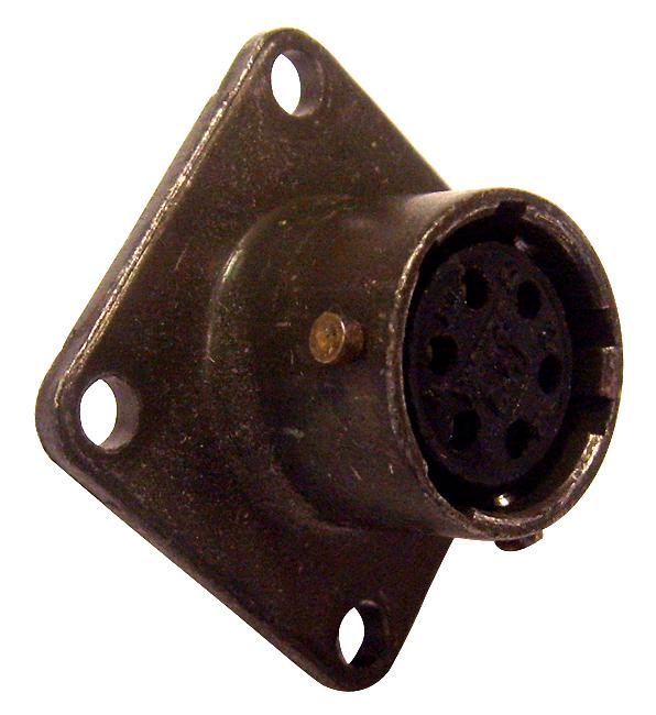 ITT Cannon Kpt02E22-21Sex Circular Connector, Rcpt, 22-21, Flange