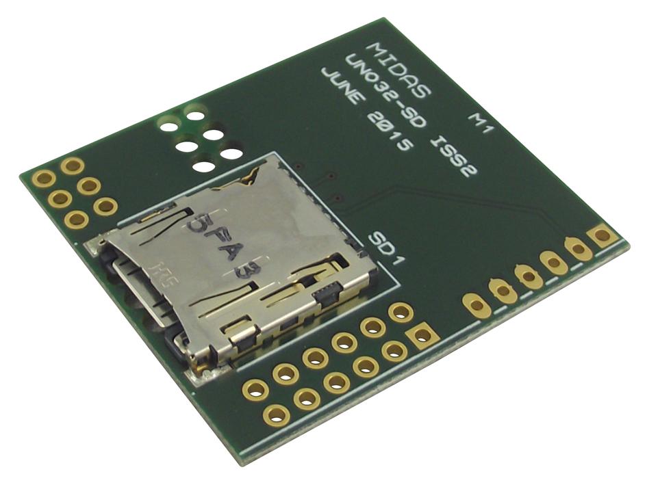 Midas Displays Uno32-Sd Daughter Board, Sd-Card, Chipkit Uno32