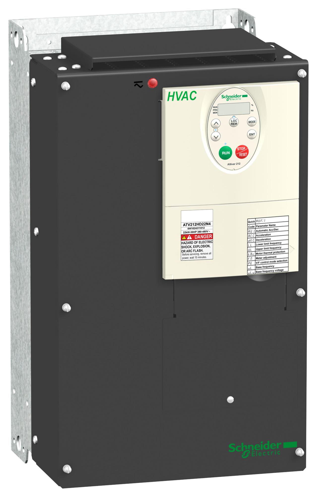 Schneider Electric Atv212Hd22N4 Variable Speed Drive, 3Ph, 22Kw