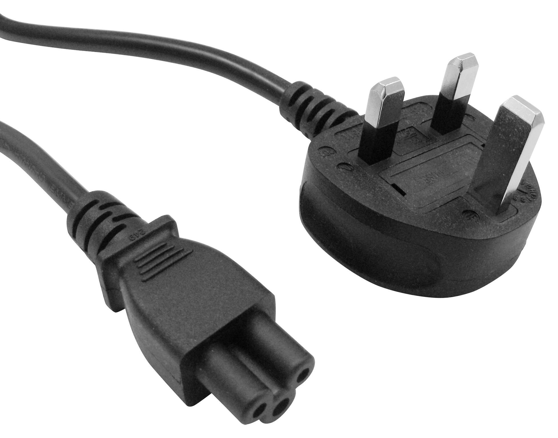 Multicomp Pro Gw-151631 Power Cord, Uk Plug-Iec 60320 C5, 1M