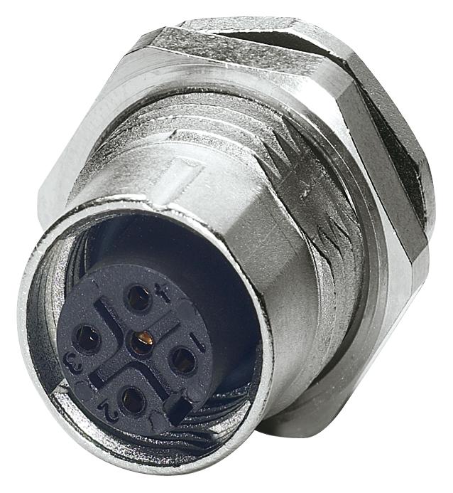 Phoenix Contact 1441778 Sensor Connector, M12, Rcpt, 5Pos, Pane