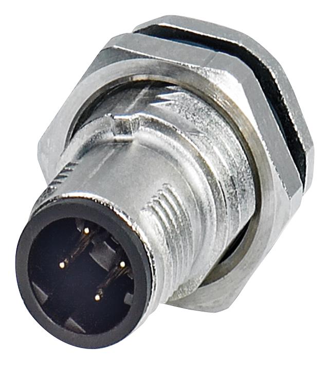 Phoenix Contact 1441749 Sensor Connector, M12, Plug, 4Pos, Panel