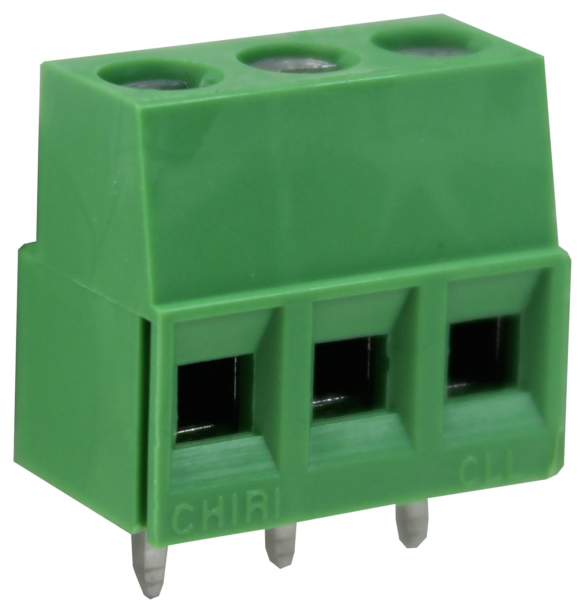 CamdenBoss Ctb0102/3 Terminal Block, Wire To Brd, 3Pos, 12Awg