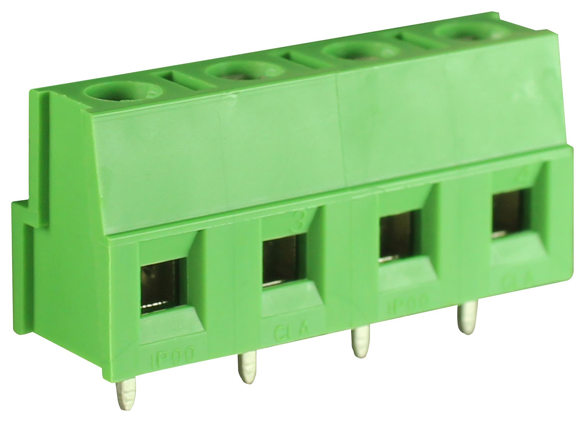 CamdenBoss Ctb0112/4 Terminal Block, Wire To Brd, 4Pos, 12Awg