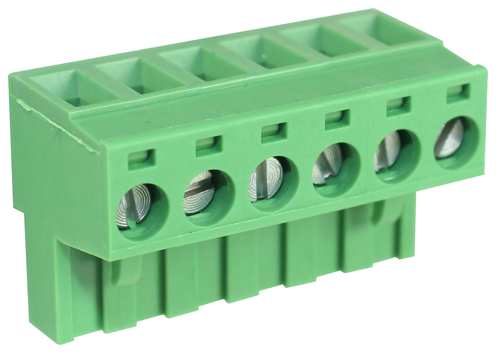 CamdenBoss Ctb9202/6 Terminal Block, Pluggable, 6Pos, 12Awg