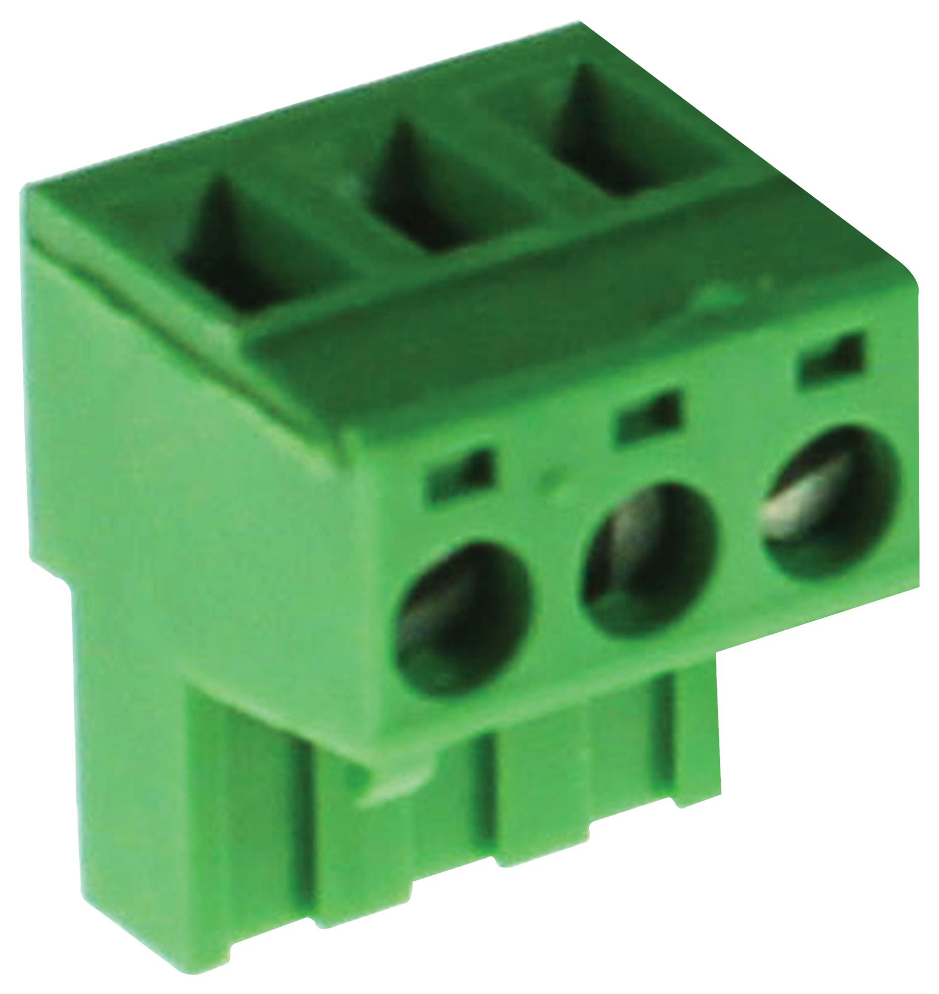 CamdenBoss Ctb9209/3 Terminal Block, Pluggable, 3Pos, 12Awg