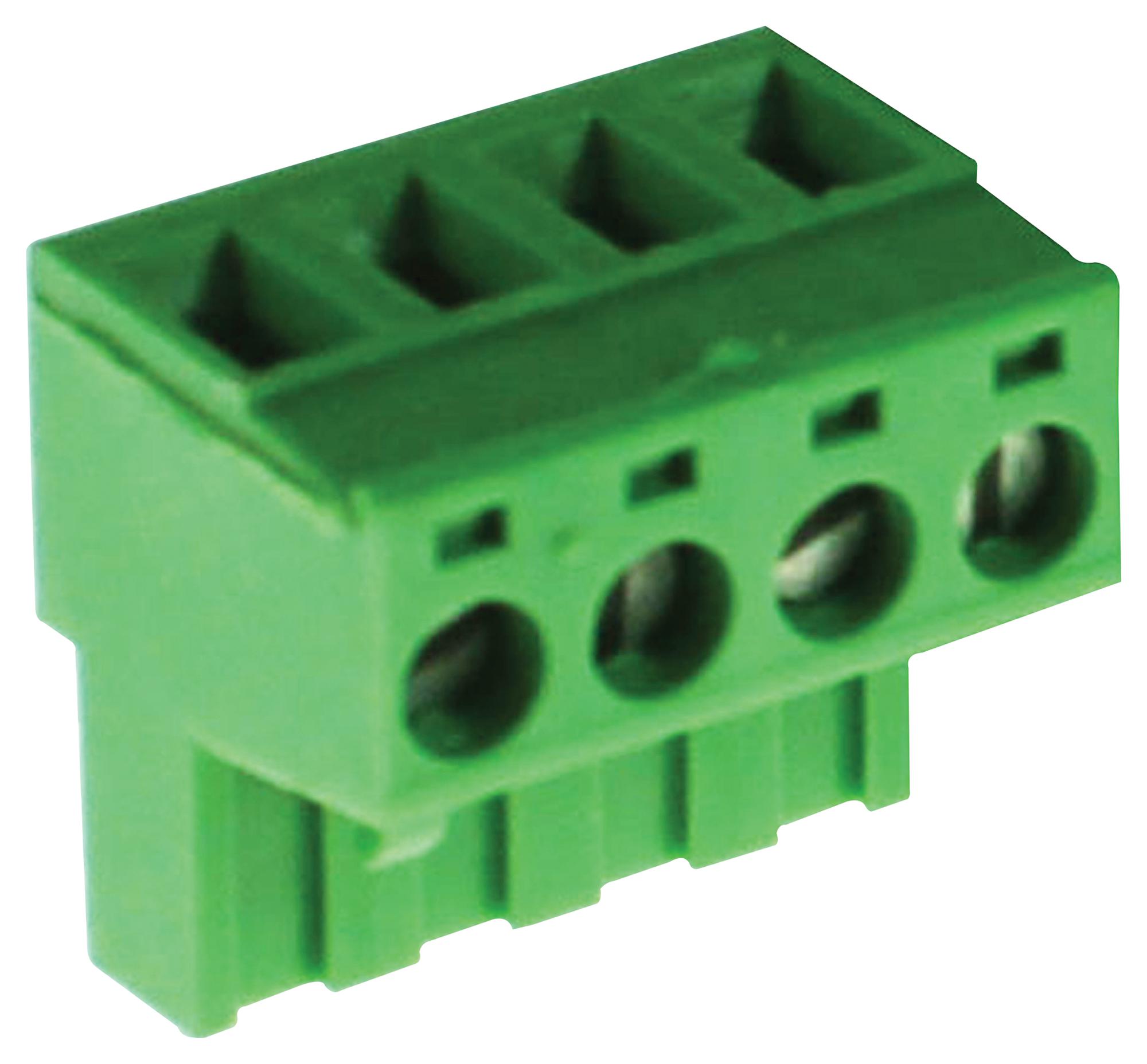 CamdenBoss Ctb9209/4 Terminal Block, Pluggable, 4Pos, 12Awg