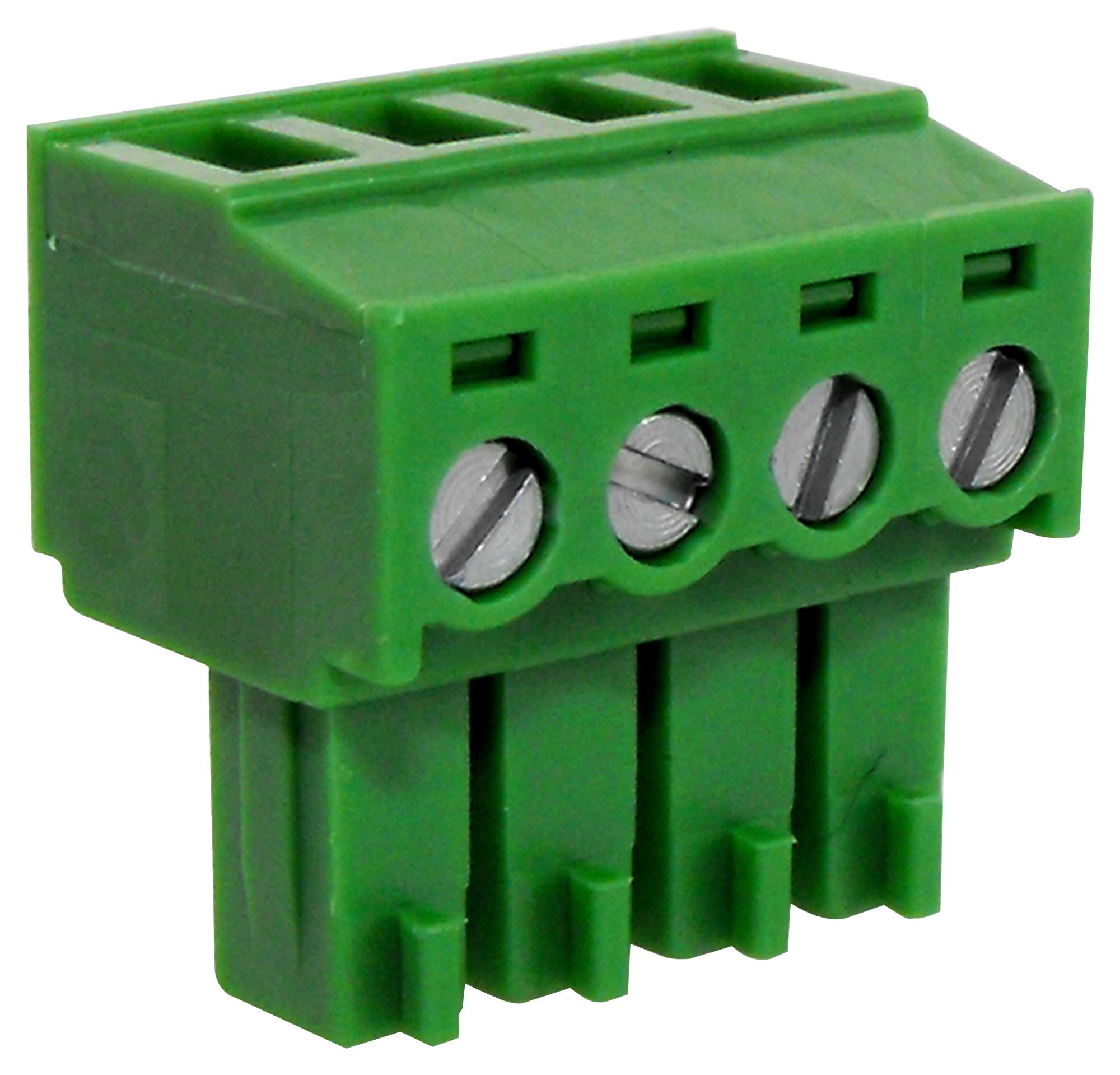 CamdenBoss Ctb922He/4 Terminal Block, Pluggable, 4Pos, 16Awg