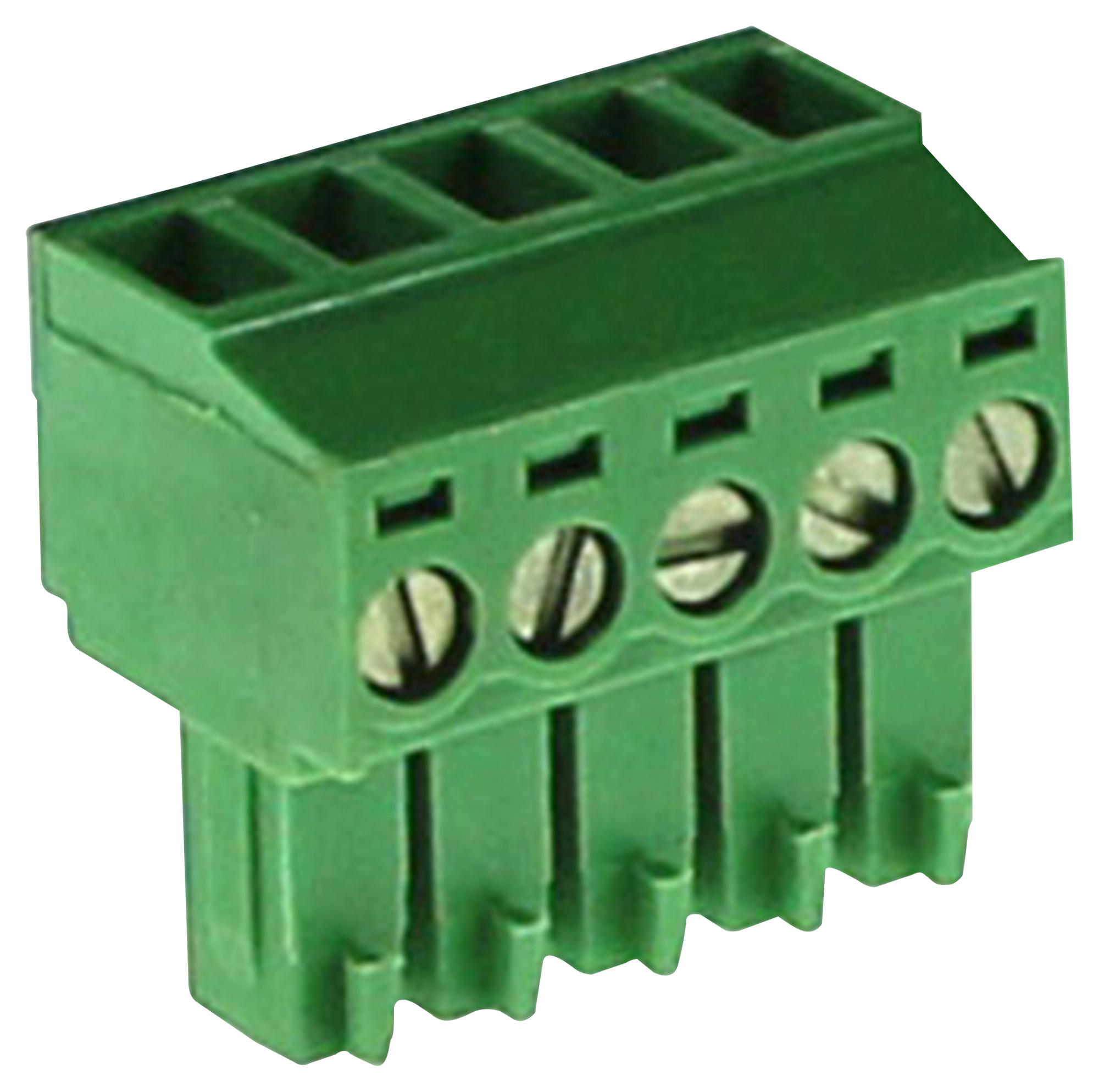 CamdenBoss Ctb922He/5 Terminal Block, Pluggable, 5Pos, 16Awg