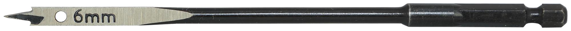 Ck Tools T2942-06 Flat Drill Bit, E6.3 Drive, 6mm, 160mm