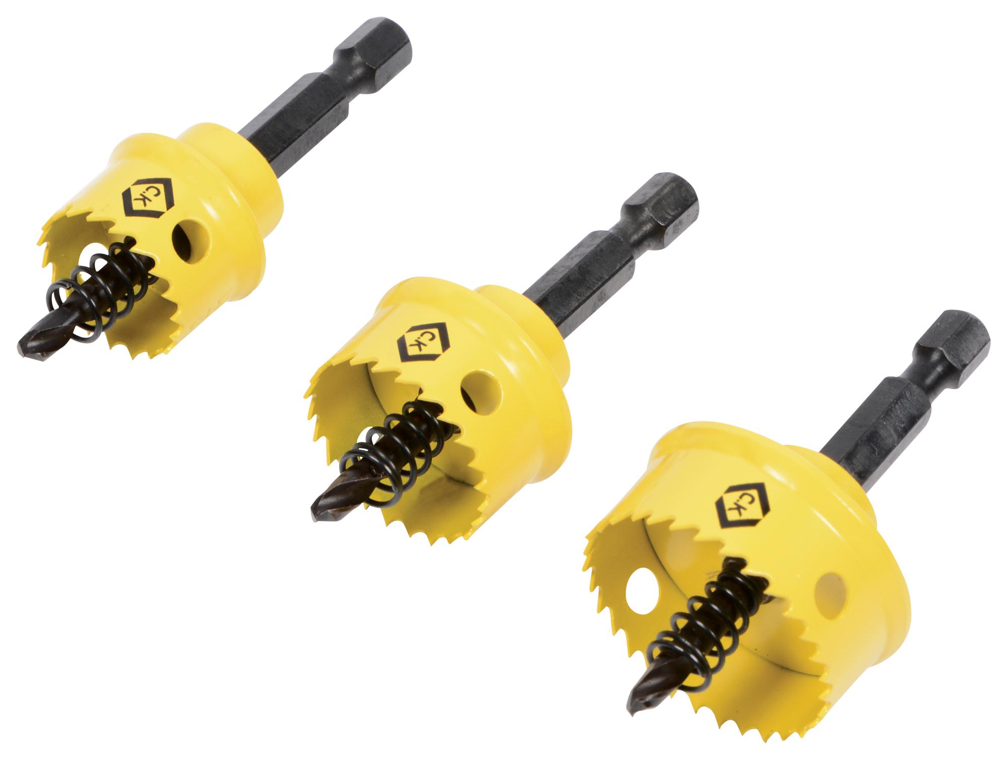 Ck Tools T3213 Hole Saw Kit, 20mm/25mm/32mm, 3Pcs