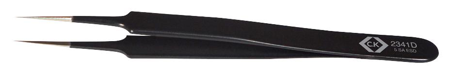 Ck Tools T2341D Esd Tweezer, Super Fine Tip, 110mm