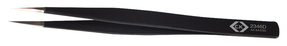 Ck Tools T2346D Esd Tweezer, Fine Tip, 127mm