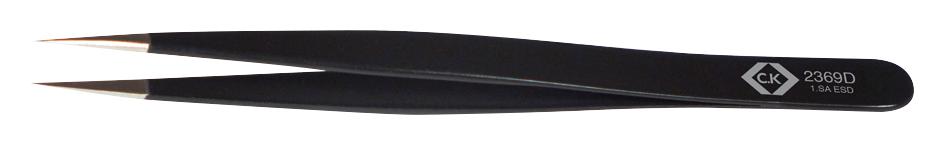 Ck Tools T2369D Esd Tweezer, Fine Tip, 120mm