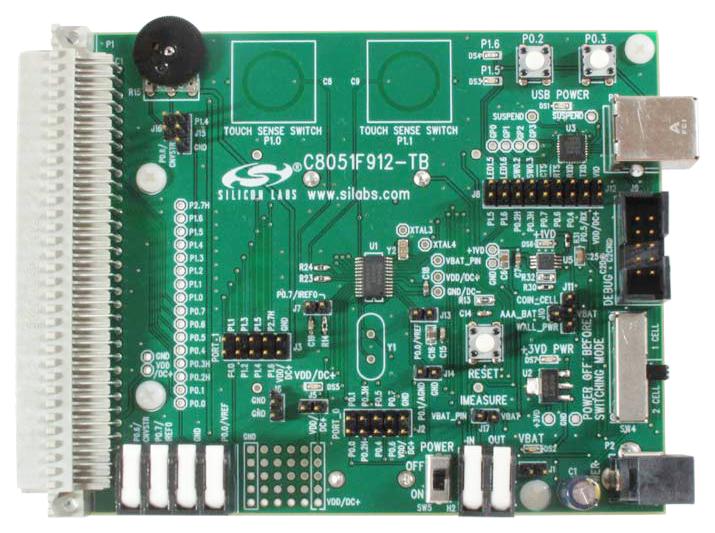 Silicon Labs C8051F912Dk Dev Board, C8051F912 Ultra Low-Power Mcu