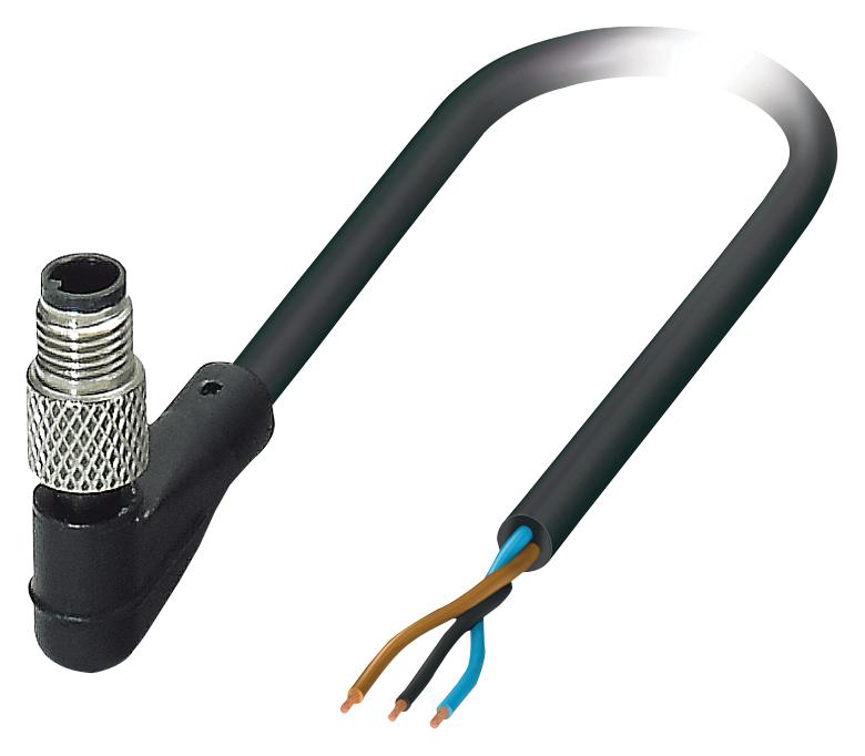 Phoenix Contact 1530362 Sensor Cord, 3P, M5 Plug-Free End, 5M