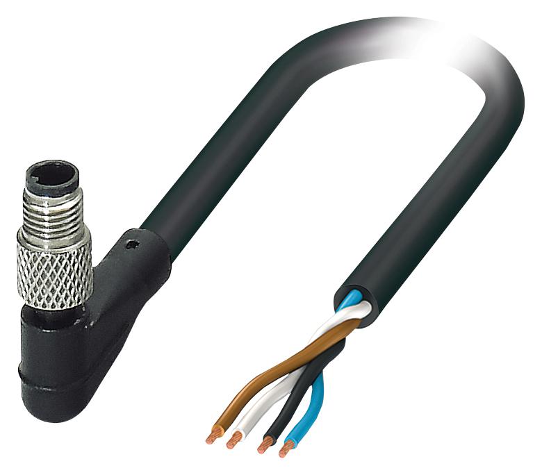 Phoenix Contact 1530391 Sensor Cord, 4P, M5 Plug-Free End, 3M