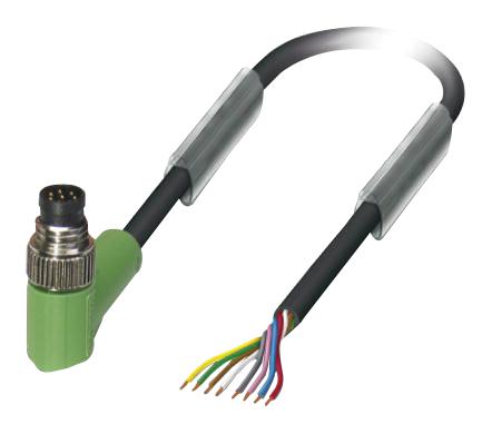 Phoenix Contact 1404182 Sensor Cord, 8P, M8 Plug-Free End, 1.5M