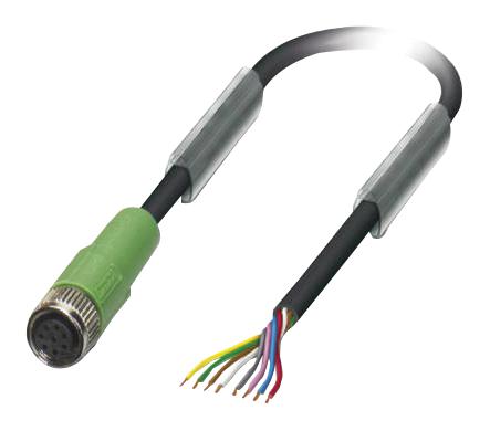 Phoenix Contact 1404188 Sensor Cord, 8P, M8 Rcpt-Free End, 3M