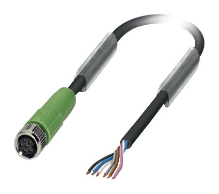 Phoenix Contact 1522192 Sensor Cord, 6P, M8 Rcpt-Free End, 1.5M