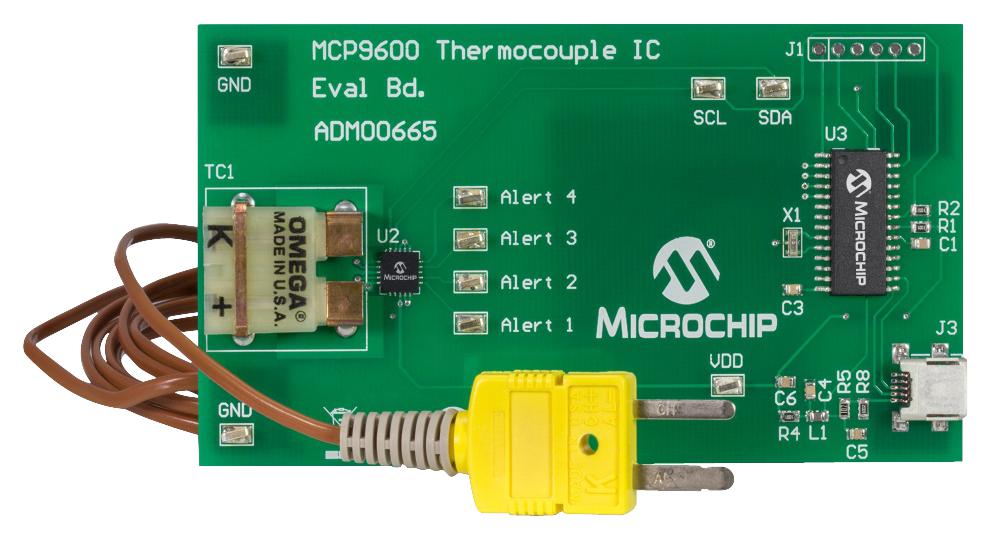 Microchip Technology Technology Adm00665 Eval Brd, Thermocouple Emf-Deg Celsius