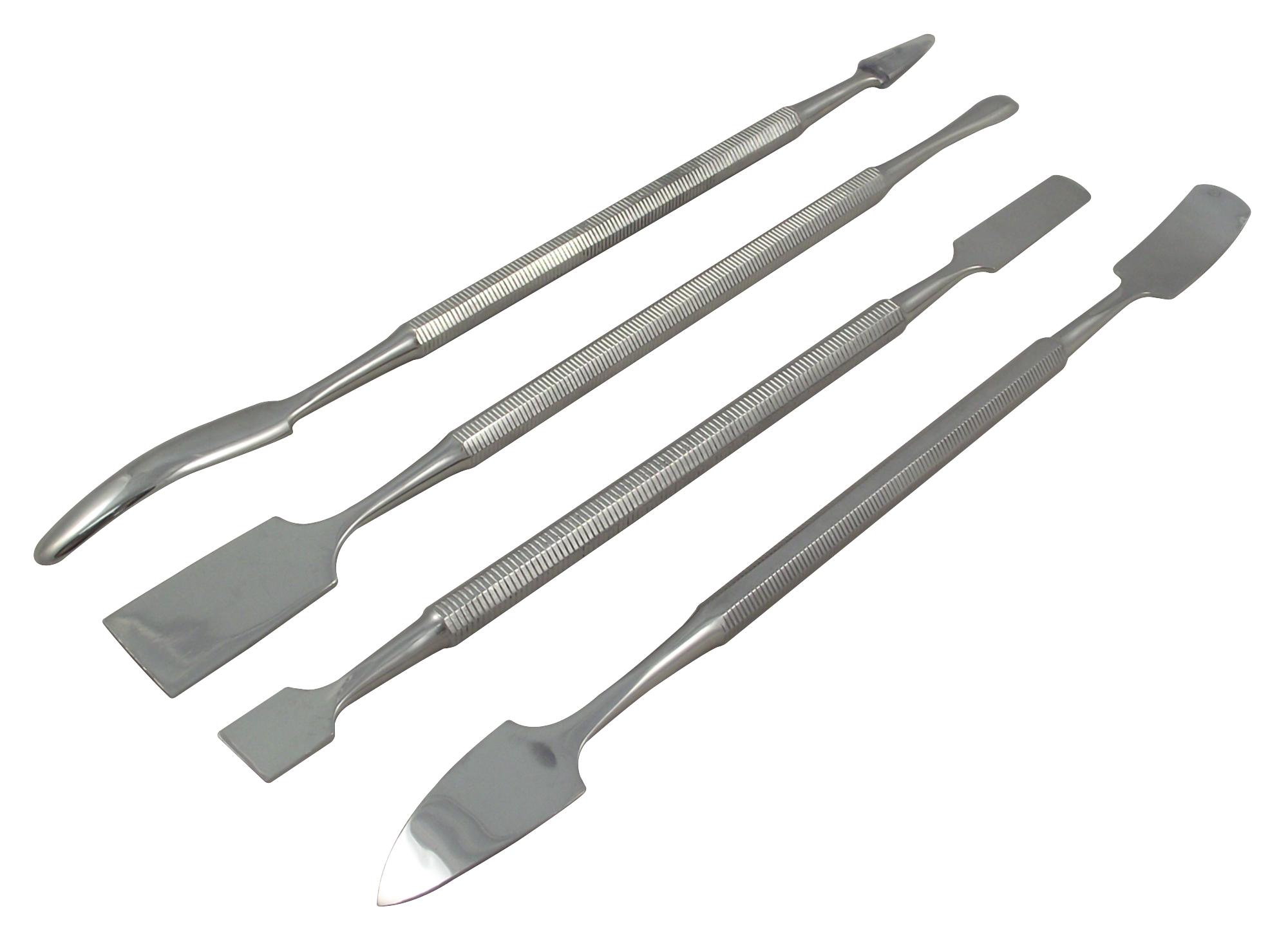 Ideal-tek K4Mptss Spatula Kit, 6.7, Stainless Steel, 4Pcs