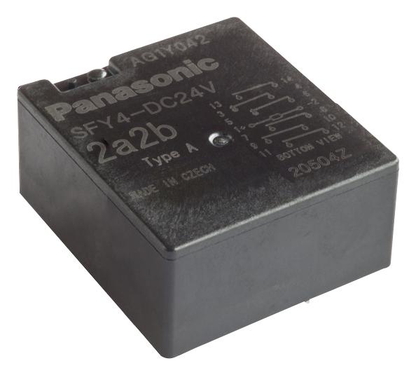 Panasonic Sfy2-Dc24V Safety Relay, Dpst-No, Dpst-Nc, 250V, 6A