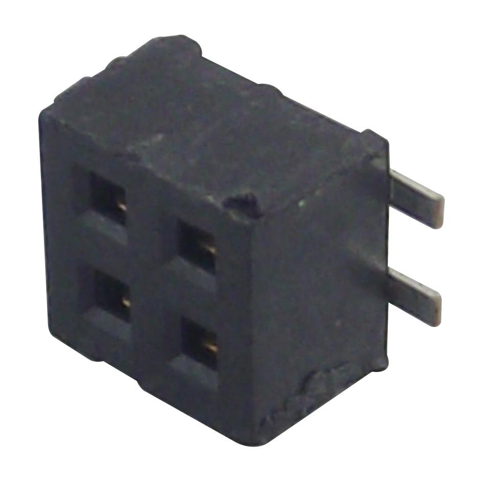 Samtec Clp-102-02-F-D Connector, Rcpt, 4Pos, 2Row, 1.27mm